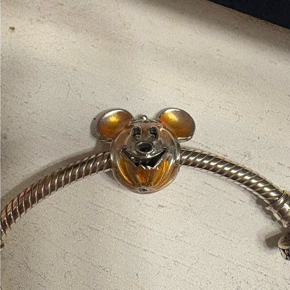 Mickey Mouse Pumpkin Pandora Charm